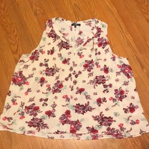 Floral Cream Tank top